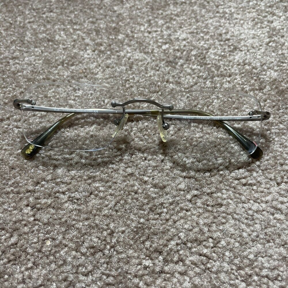 Ray Ban Titanium RB 8502 1003 52-17 140 Eyeglasses/Frames (Italy) Frames Only